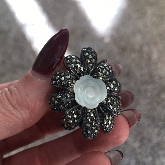 Vintage marcasite ring - Picture 6 of 6